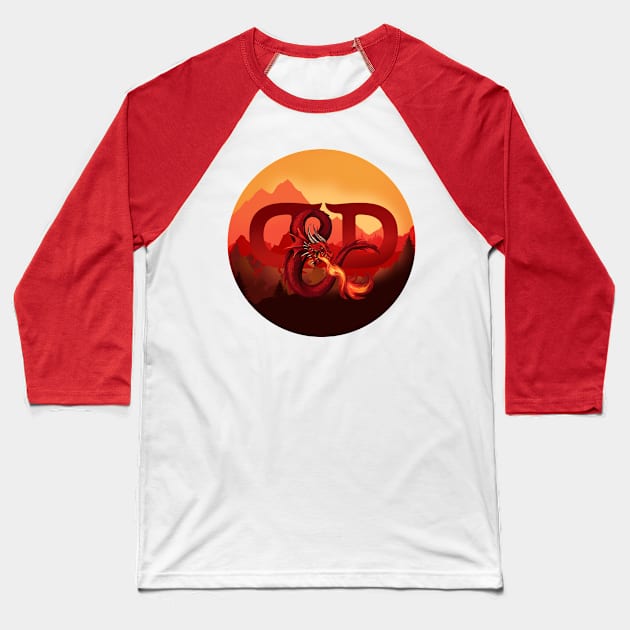 Dungeons and Dragons Land Baseball T-Shirt by Anilia